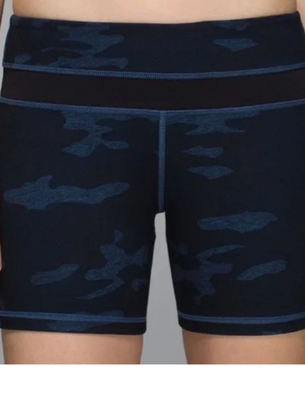 Lululemon 6 Groove Short Lotus Camo Oil Slick Blue Teal Navy Full-on